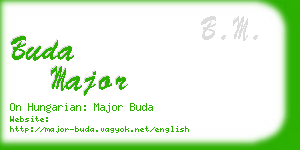 buda major business card